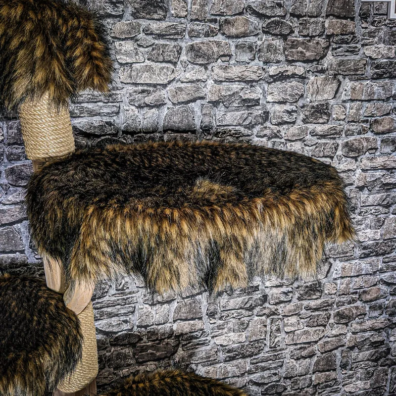 Naturkratzbaum 3520 Kratzbaum Natur Holz Design 145 cm hoch Katzenbaum