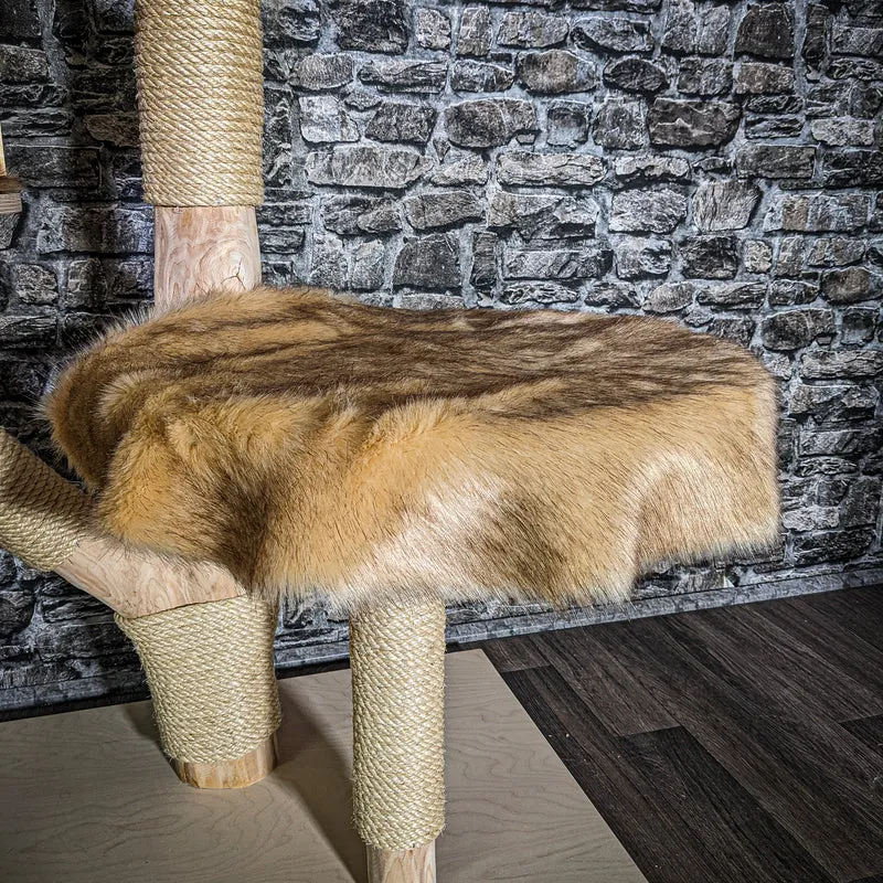 Naturkratzbaum 3519 Kratzbaum Natur Holz Design 172 cm hoch Katzenbaum