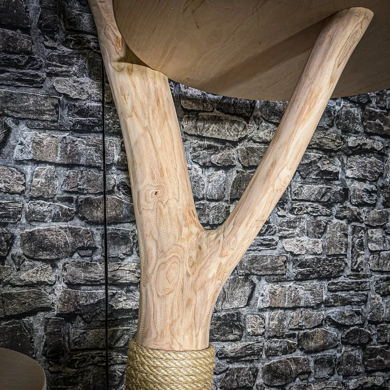 Naturkratzbaum 3519 Kratzbaum Natur Holz Design 172 cm hoch Katzenbaum