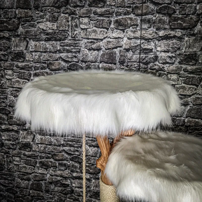 Naturkratzbaum 2135 Kratzbaum Natur Holz Design 145 cm hoch Katzenbaum