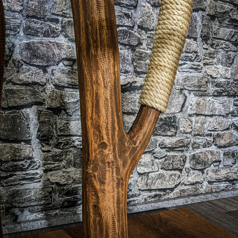 Naturkratzbaum 3273 Kratzbaum Natur Holz Design 170 cm hoch Katzenbaum