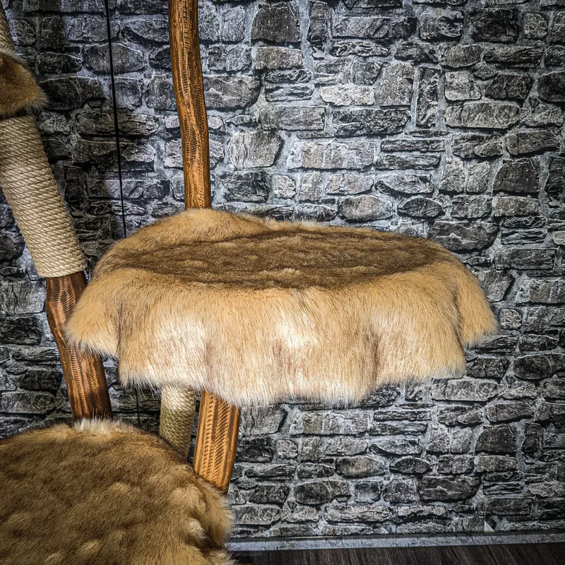 Naturkratzbaum 3273 Kratzbaum Natur Holz Design 170 cm hoch Katzenbaum