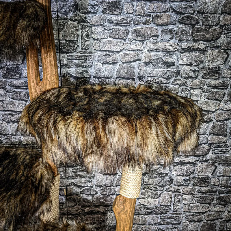 Naturkratzbaum 3268 Kratzbaum Natur Holz Design 175 cm hoch Katzenbaum