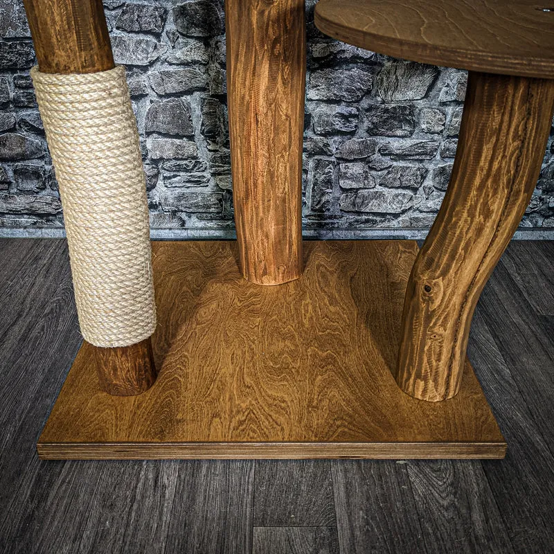 Naturkratzbaum 2911 Kratzbaum Natur Holz Design 174 cm hoch Katzenbaum
