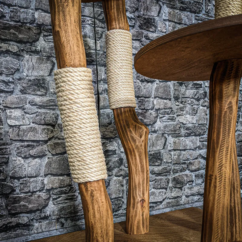 Naturkratzbaum 3335 Kratzbaum Natur Holz Design 175 cm hoch Katzenbaum