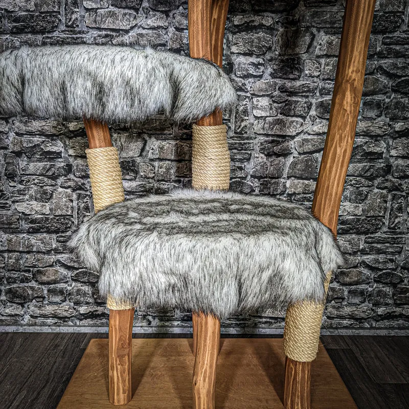 Naturkratzbaum 3231 Kratzbaum Natur Holz Design 175 cm hoch Katzenbaum