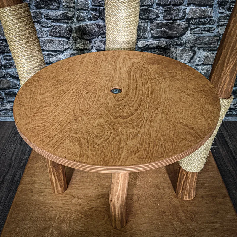 Naturkratzbaum 3231 Kratzbaum Natur Holz Design 175 cm hoch Katzenbaum