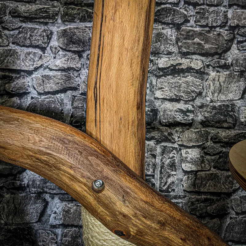 Naturkratzbaum 3606 Kratzbaum Natur Holz Design 160 cm hoch Katzenbaum
