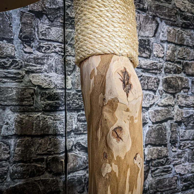 Naturkratzbaum 3605 Kratzbaum Natur Holz Design 146 cm hoch Katzenbaum
