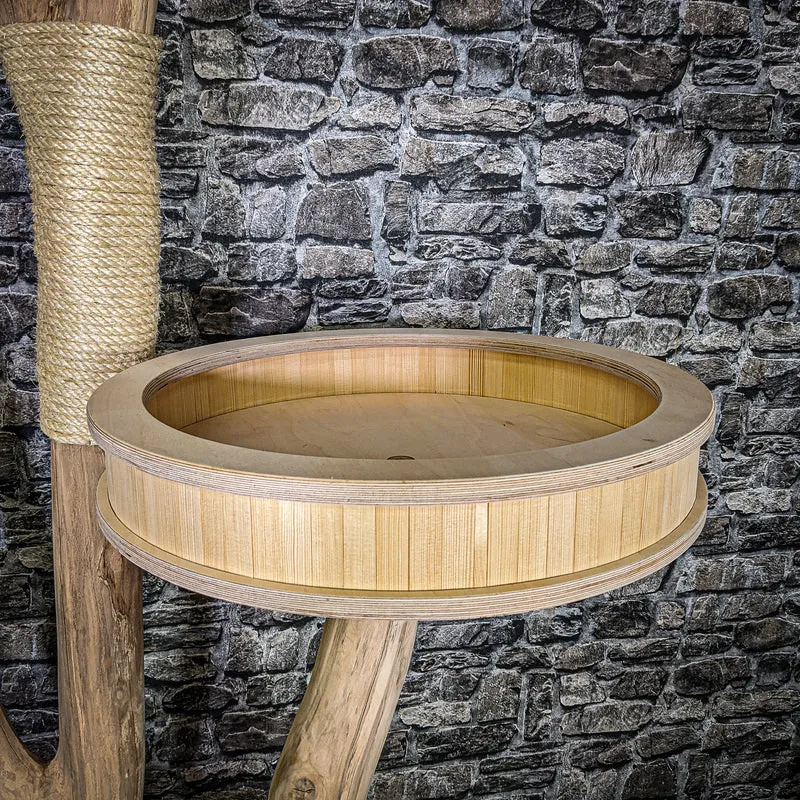 Naturkratzbaum 3598 Kratzbaum Natur Holz Design 206 cm hoch Katzenbaum
