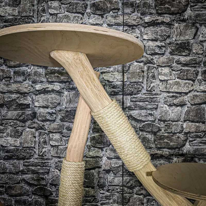 Naturkratzbaum 3595 Kratzbaum Natur Holz Design 143 cm hoch Katzenbaum