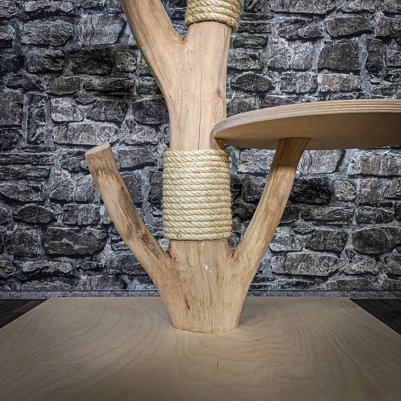 Naturkratzbaum 3592 Kratzbaum Natur Holz Design 103 cm hoch Katzenbaum
