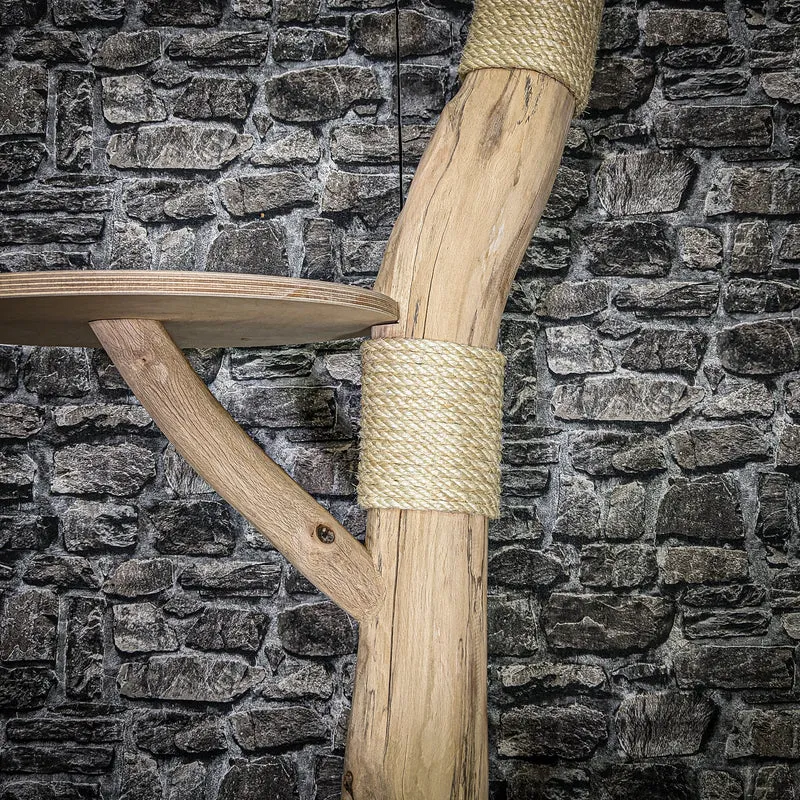 Naturkratzbaum 3589 Kratzbaum Natur Holz Design 186 cm hoch Katzenbaum