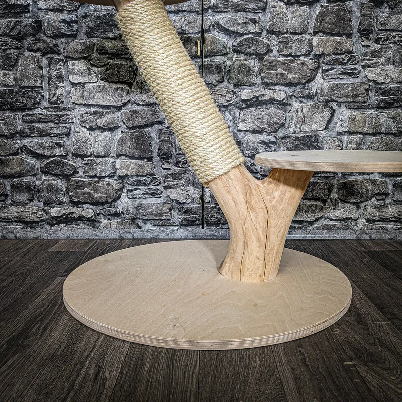 Naturkratzbaum 3583 Kratzbaum Natur Holz Design 61 cm hoch Katzenbaum