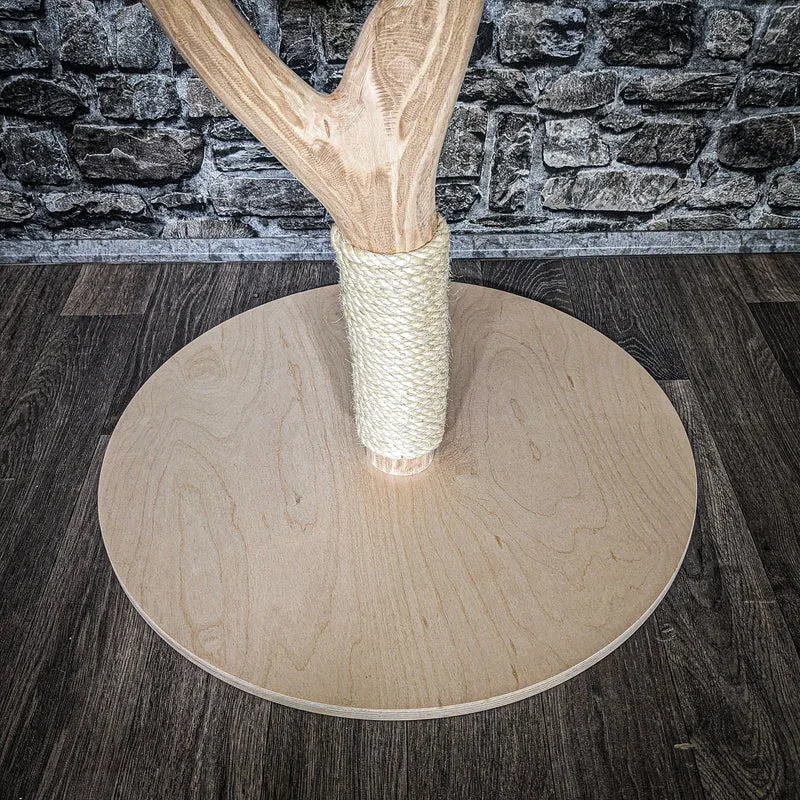 Naturkratzbaum 3582 Kratzbaum Natur Holz Design 90 cm hoch Katzenbaum