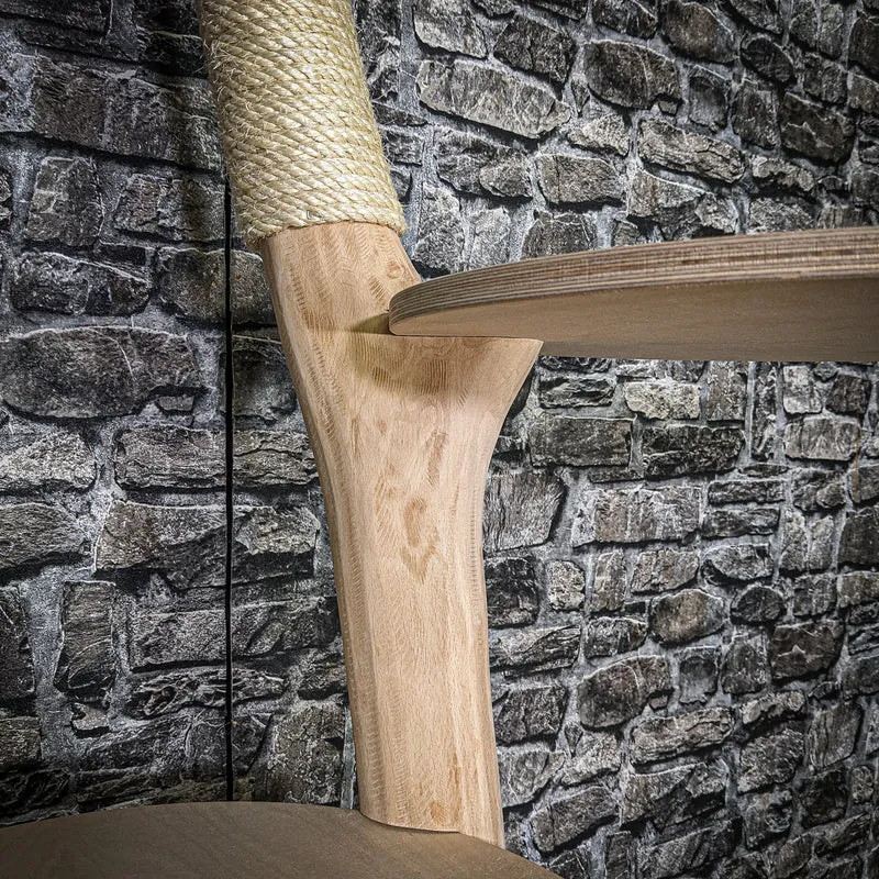 Naturkratzbaum 3580 Kratzbaum Natur Holz Design 145 cm hoch Katzenbaum