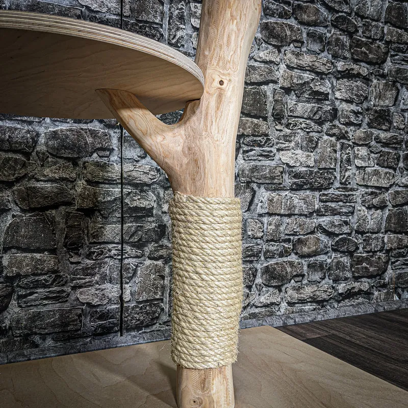Naturkratzbaum 3578 Kratzbaum Natur Holz Design 102 cm hoch Katzenbaum