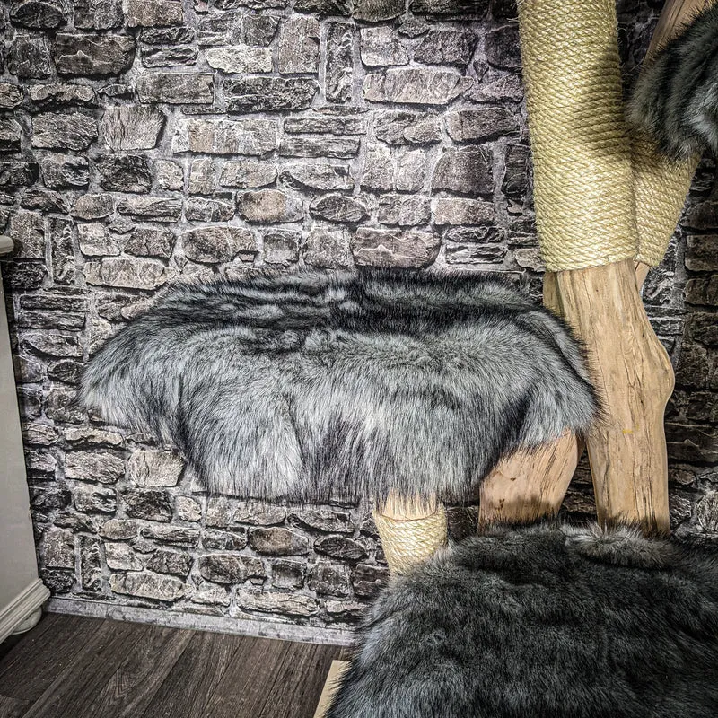 Naturkratzbaum 3577 Kratzbaum Natur Holz Design 156 cm hoch Katzenbaum
