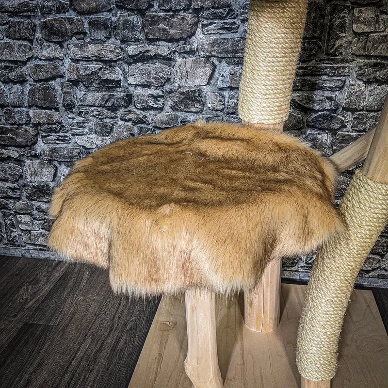 Naturkratzbaum 3575 Kratzbaum Natur Holz Design 176 cm hoch Katzenbaum