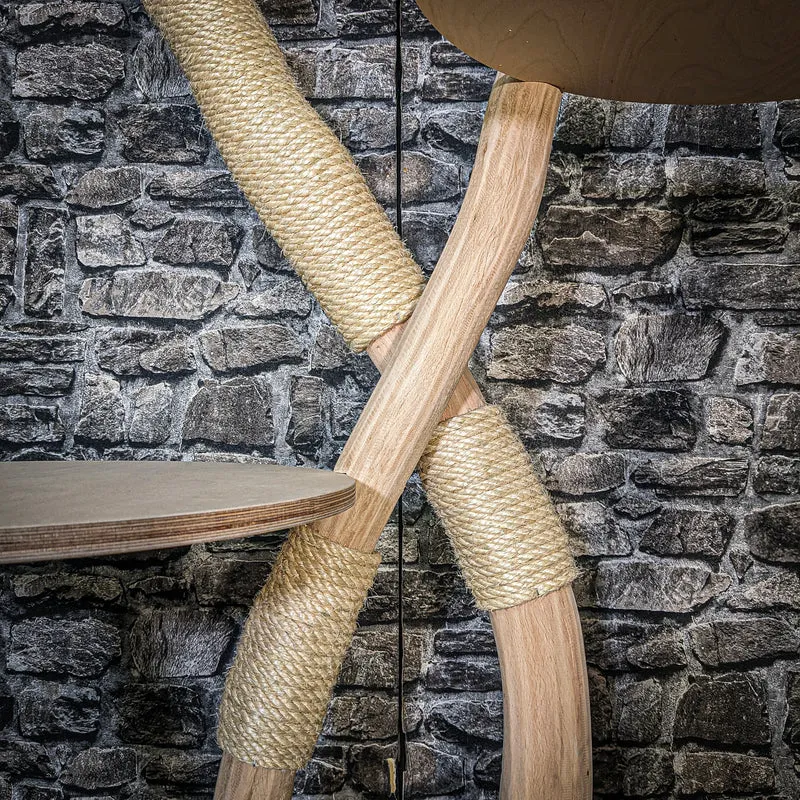 Naturkratzbaum 3573 Kratzbaum Natur Holz Design 178 cm hoch Katzenbaum