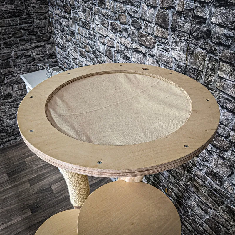 Naturkratzbaum 3565 Kratzbaum Natur Holz Design 145 cm hoch Katzenbaum