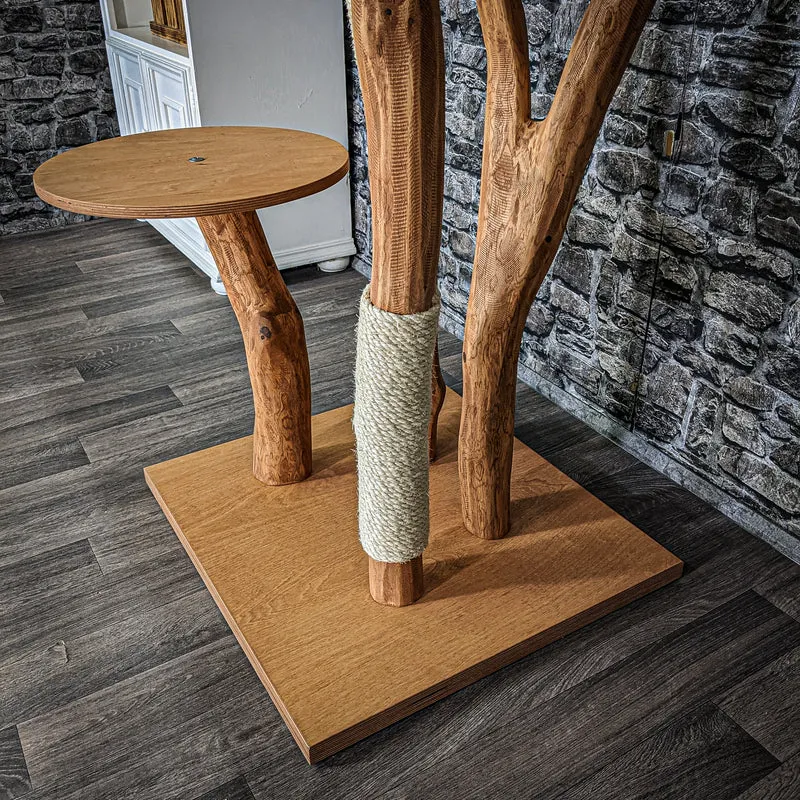 Outdoor Naturkratzbaum 3556 Kratzbaum Natur Holz Design 158 cm hoch Katzenbaum