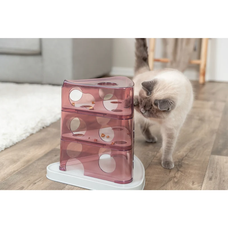 Cat Activity Cheese Tower Katzenspielzeug
