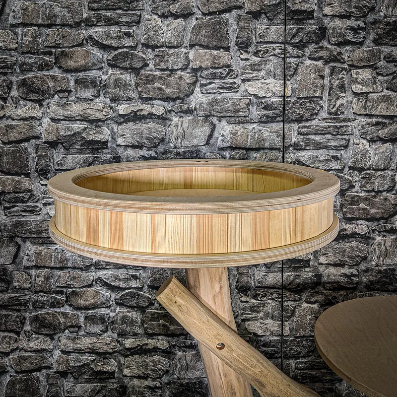 Naturkratzbaum 3493 Kratzbaum Natur Holz Design 124 cm hoch Katzenbaum