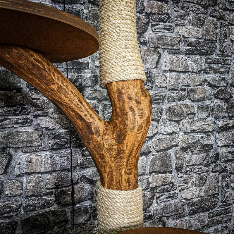Outdoor Naturkratzbaum 3472 Kratzbaum Natur Holz Design 133 cm hoch Katzenbaum