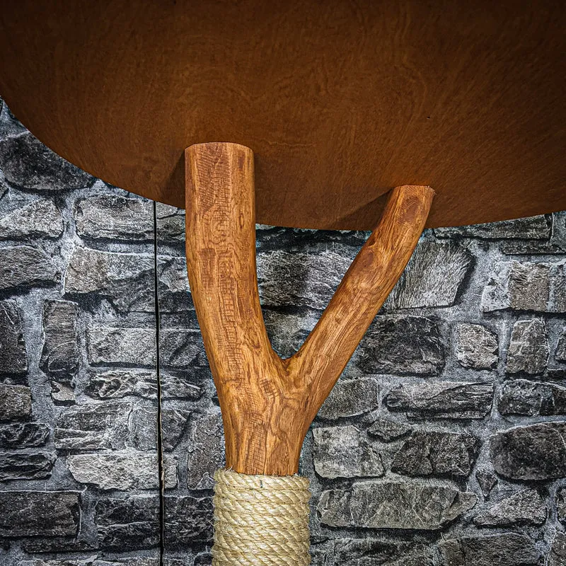 Outdoor Naturkratzbaum 3471 Kratzbaum Natur Holz Design 166 cm hoch Katzenbaum