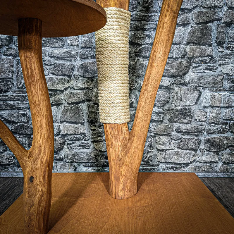 Outdoor Naturkratzbaum 3471 Kratzbaum Natur Holz Design 166 cm hoch Katzenbaum