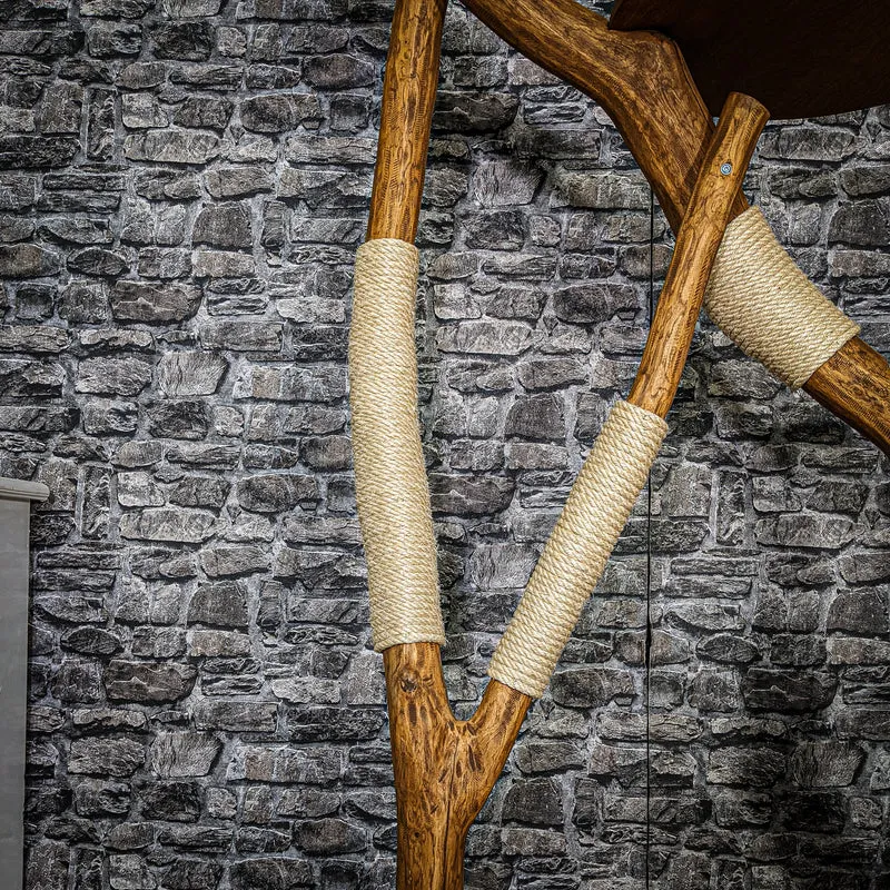 Outdoor Naturkratzbaum 3470 Kratzbaum Natur Holz Design 166 cm hoch Katzenbaum