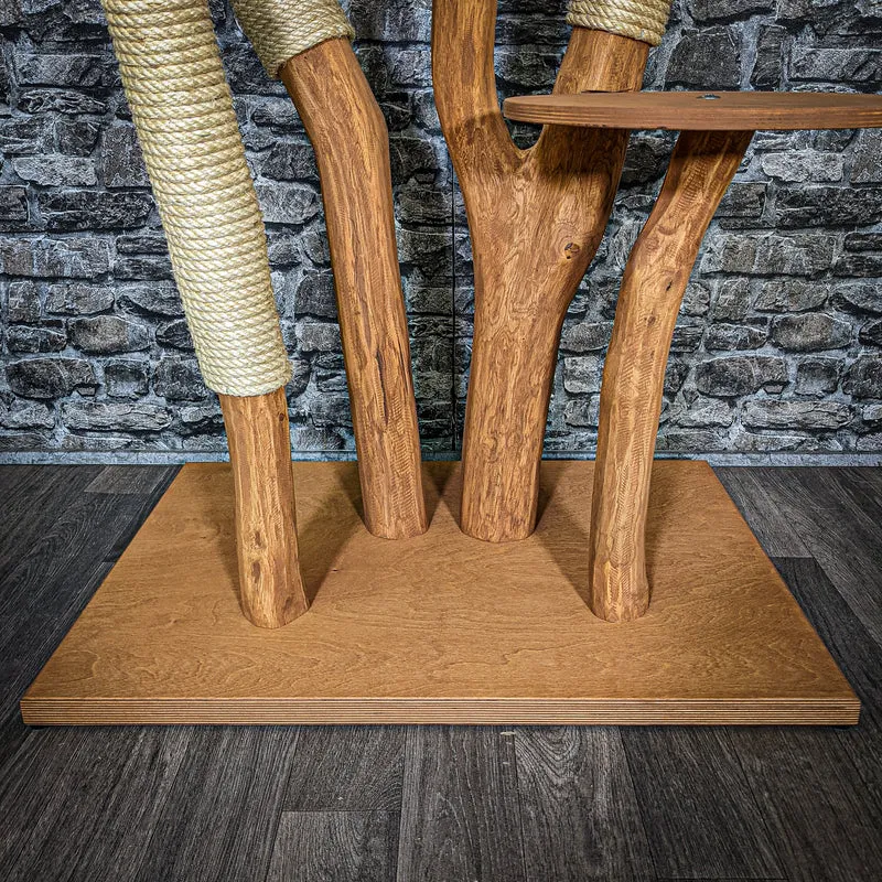 Outdoor Naturkratzbaum 3469 Kratzbaum Natur Holz Design 159 cm hoch Katzenbaum