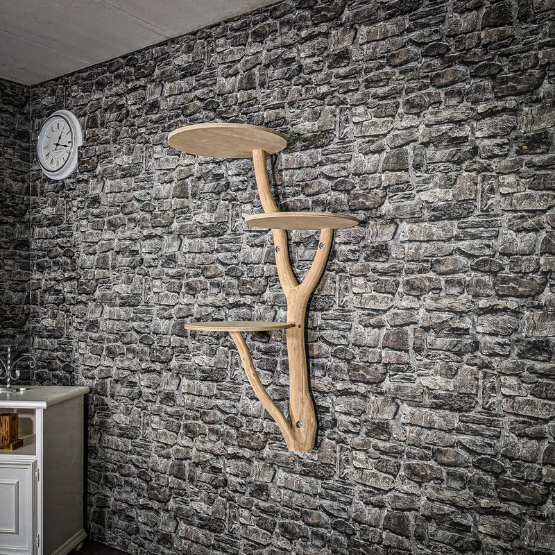 Wandkratzbaum 3476 Naturkratzbaum 119 cm lang Kratzbaum Natur Holz Design