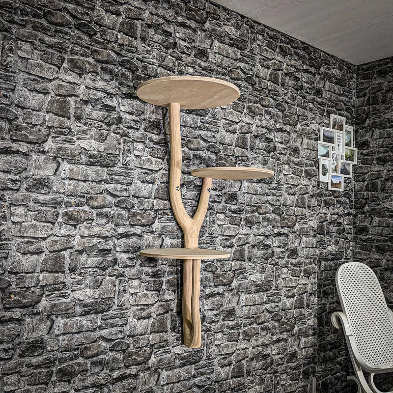 Wandkratzbaum 3476 Naturkratzbaum 119 cm lang Kratzbaum Natur Holz Design