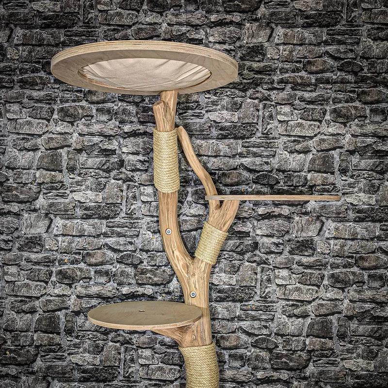 Wandkratzbaum 3475 Naturkratzbaum 163 cm lang Kratzbaum Natur Holz Design