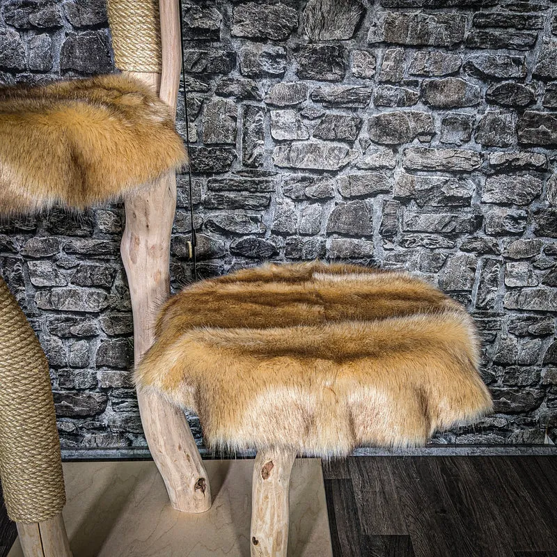 Naturkratzbaum 3460 Kratzbaum Natur Holz Design 146 cm hoch Katzenbaum