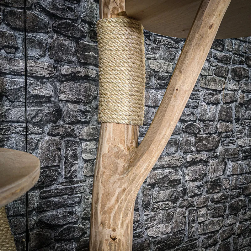 Naturkratzbaum 3454 Kratzbaum Natur Holz Design 175 cm hoch Katzenbaum