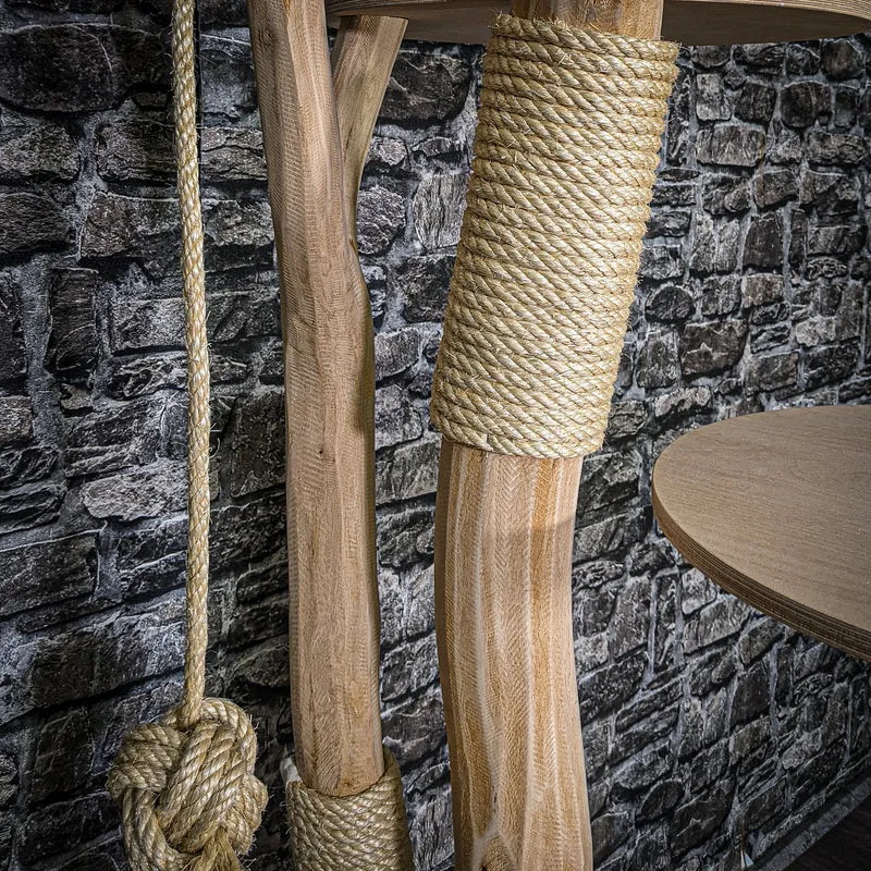 Naturkratzbaum 3452 Kratzbaum Natur Holz Design 176 cm hoch Katzenbaum