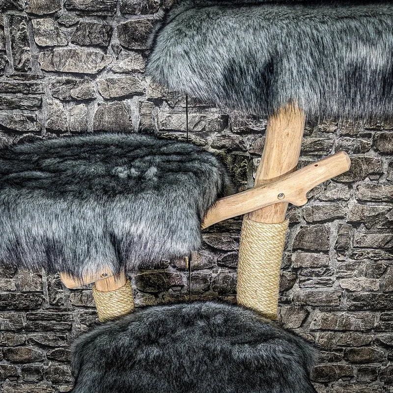 Naturkratzbaum 3450 Kratzbaum Natur Holz Design 114 cm hoch Katzenbaum