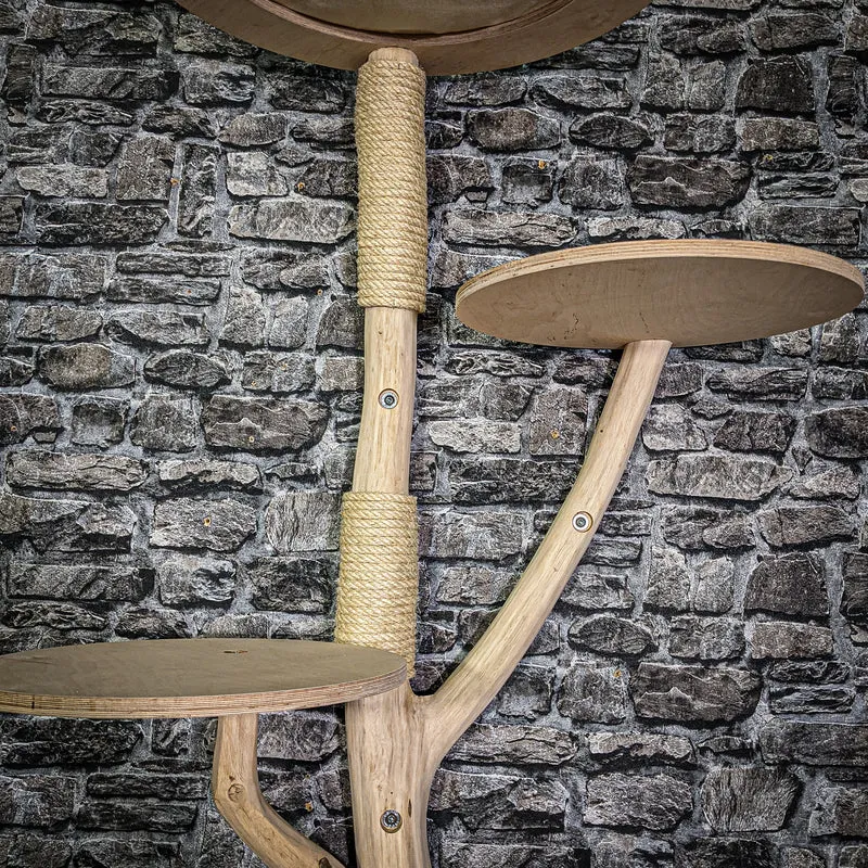 Wandkratzbaum 3353 Naturkratzbaum 140 cm hoch Kratzbaum Natur Holz Design