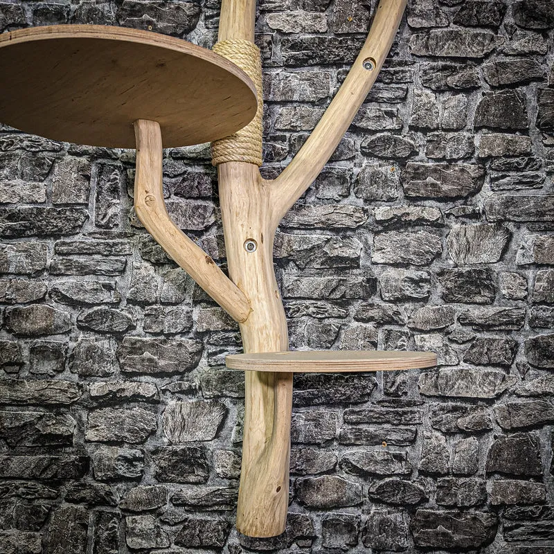 Wandkratzbaum 3353 Naturkratzbaum 140 cm hoch Kratzbaum Natur Holz Design