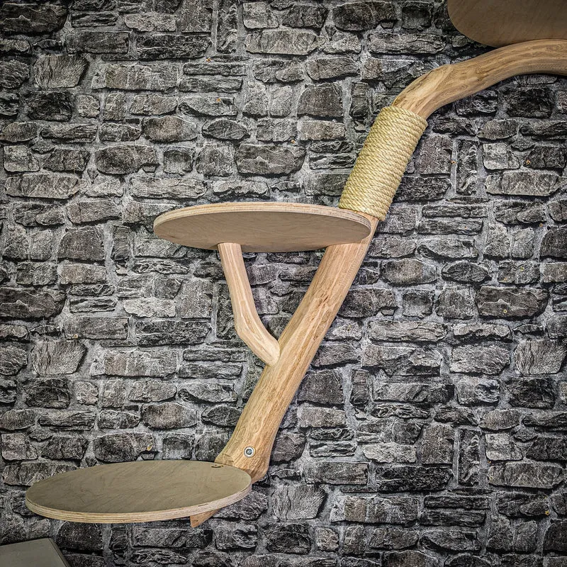 Wandkratzbaum 3351 Naturkratzbaum 115 cm lang Kratzbaum Natur Holz Design