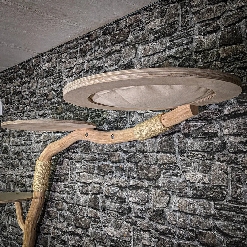 Wandkratzbaum 3351 Naturkratzbaum 115 cm lang Kratzbaum Natur Holz Design