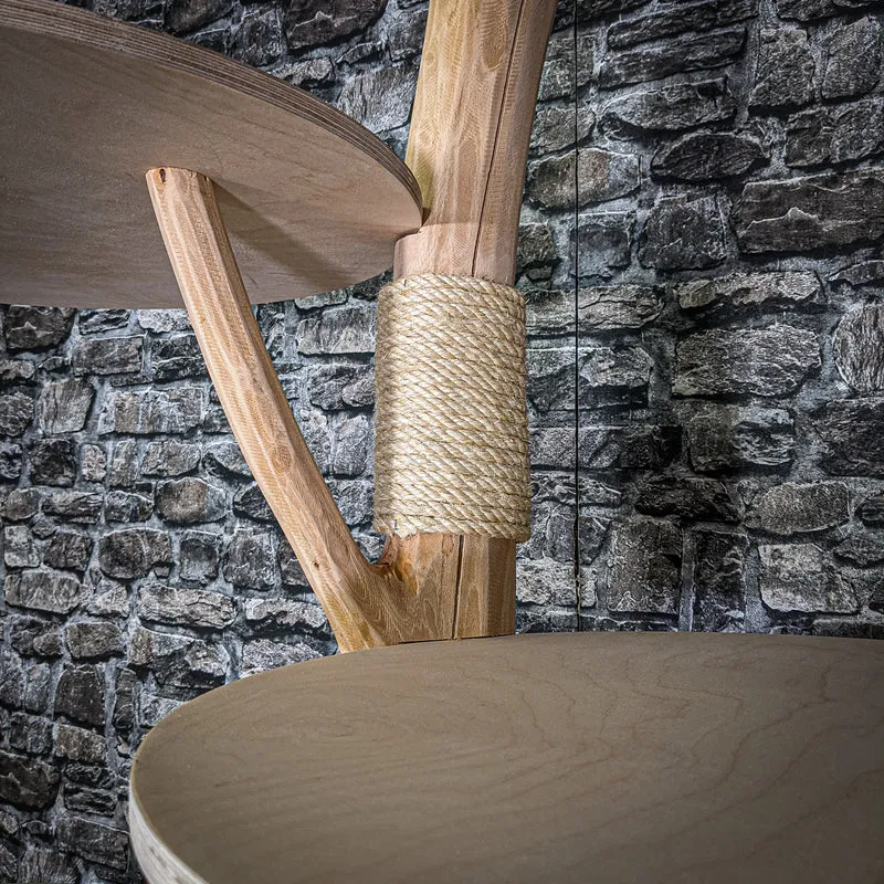 Naturkratzbaum 3340 Kratzbaum Natur Holz Design 200 cm hoch Katzenbaum