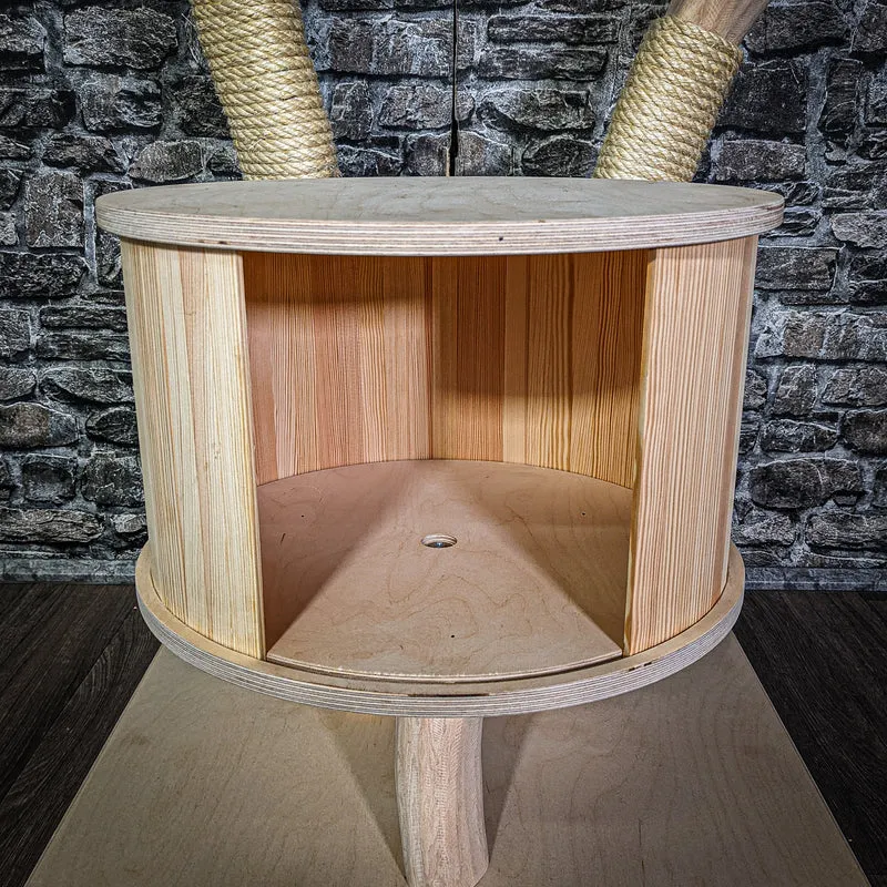 Naturkratzbaum 3338 Kratzbaum Natur Holz Design 103 cm hoch Katzenbaum