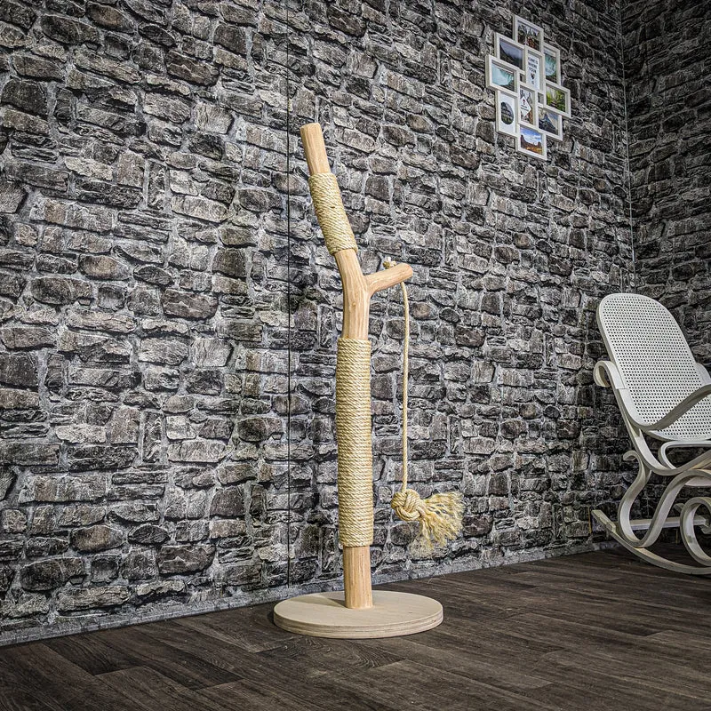 Kratzstamm 3334 Natur Holz Design Kratzbaum 120 cm hoch Naturkratzbaum