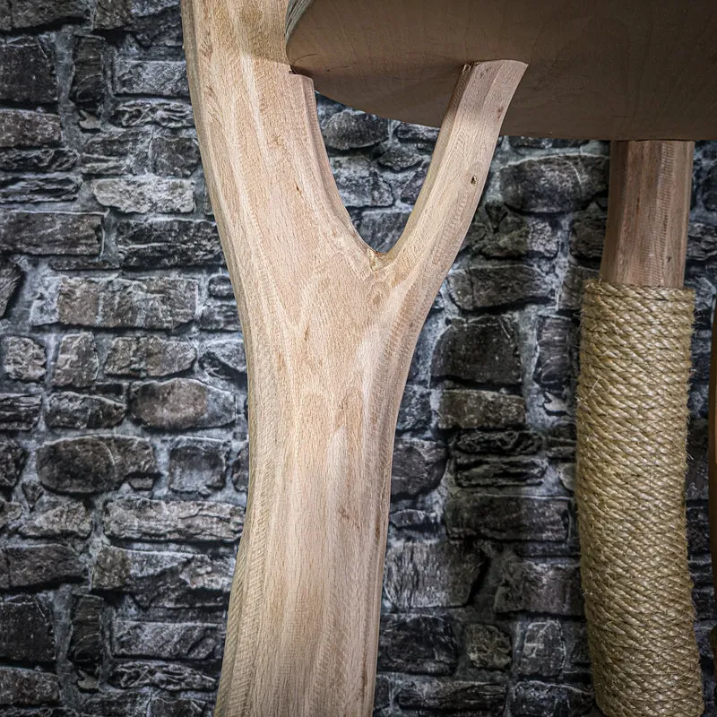 Naturkratzbaum 3333 Kratzbaum Natur Holz Design 207 cm hoch Katzenbaum