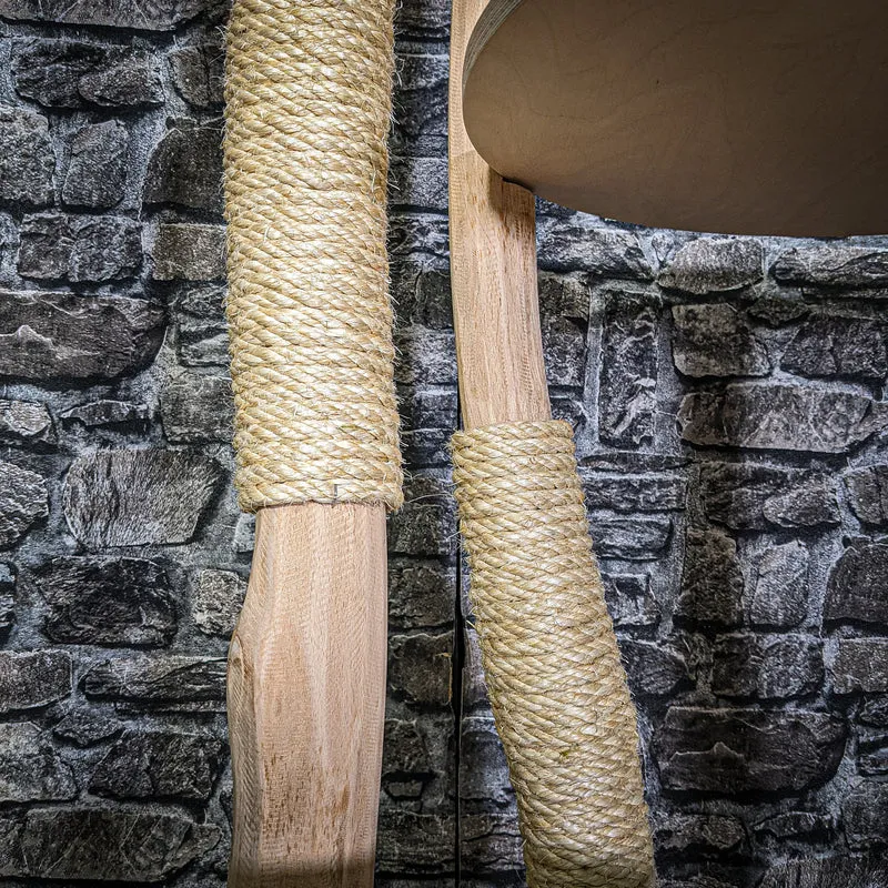 Naturkratzbaum 3333 Kratzbaum Natur Holz Design 207 cm hoch Katzenbaum