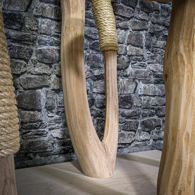 Naturkratzbaum 3333 Kratzbaum Natur Holz Design 207 cm hoch Katzenbaum